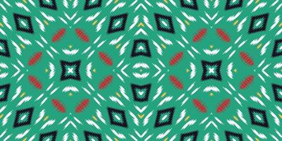 ikat prickar stam- korsa sömlös mönster. etnisk geometrisk ikkat batik digital vektor textil- design för grafik tyg saree mughal borsta symbol strängar textur kurti kurtis kurtas