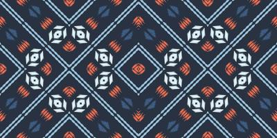 ikat tyg stam- aztec sömlös mönster. etnisk geometrisk batik ikkat digital vektor textil- design för grafik tyg saree mughal borsta symbol strängar textur kurti kurtis kurtas