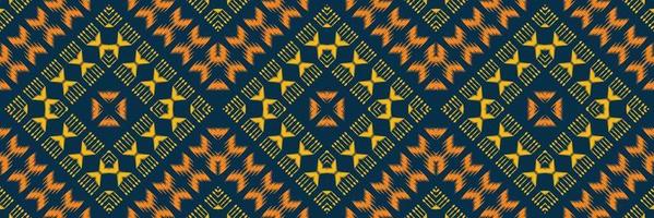 Batik-Textil-Ikat-Dreieck nahtloses Muster digitales Vektordesign für den Druck Saree Kurti Borneo Stoffrand Pinsel Symbole Farbfelder Designer vektor