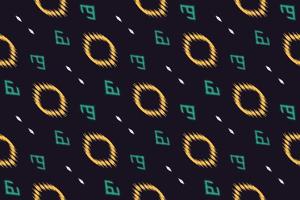 ikat chevron batik textil nahtloses muster digitales vektordesign für druck saree kurti borneo stoff grenze pinsel symbole muster baumwolle vektor