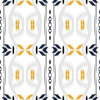 ikat blommor stam- aztec sömlös mönster. etnisk geometrisk ikkat batik digital vektor textil- design för grafik tyg saree mughal borsta symbol strängar textur kurti kurtis kurtas