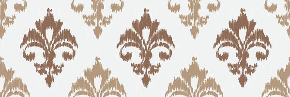 ikat damast skandinavische stickerei, ikat nahtloser stammesafrikaner, motivvektor digitales textil asiatisches design alte kunst für drucke stoff saree moghulschwaden textur kurti kurtis kurtas vektor