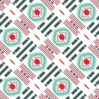 Ethno-Ikat-Dreieck-Batik-Textil-nahtloses Muster, digitales Vektordesign für den Druck, Saree, Kurti, Borneo, Stoffrand, Pinselsymbole, Muster, Partykleidung vektor