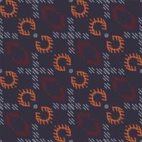 Batik Textil Ikat Azteken nahtloses Muster digitales Vektordesign für den Druck Saree Kurti Borneo Stoffrand Pinselsymbole Muster Partykleidung vektor