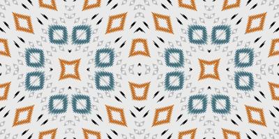 ikat entwirft stammes- abstraktes nahtloses muster. ethnische geometrische ikkat batik digitaler vektor textildesign für drucke stoff saree mughal pinsel symbol schwaden textur kurti kurtis kurtas