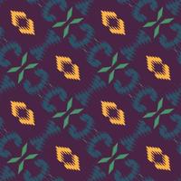 Batik Textil Ikat Chevron nahtloses Muster digitales Vektordesign für den Druck Saree Kurti Borneo Stoffrand Pinselsymbole Farbfelder Baumwolle vektor