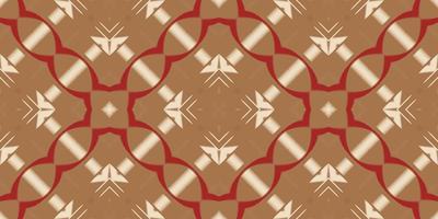 Ethno-Ikat-Blume Batik-Textil nahtloses Muster digitales Vektordesign für den Druck Saree Kurti Borneo Stoffrand Pinselsymbole Farbfelder Partykleidung vektor