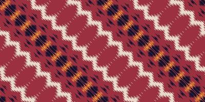 Batik-Textil ethnischer Ikat-Rahmen nahtloses Muster digitales Vektordesign für den Druck Saree Kurti Borneo Stoffrand Pinselsymbole Farbfelder Baumwolle vektor