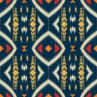 ikat blumen tribal afrikanisches nahtloses muster. ethnische geometrische batik ikkat digitaler vektor textildesign für drucke stoff saree mughal pinsel symbol schwaden textur kurti kurtis kurtas