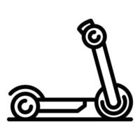 Transport-Elektroroller-Symbol, Umrissstil vektor