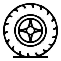 Rad-Auto-Symbol, Umrissstil vektor