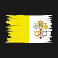 vatican flagga borsta vektor