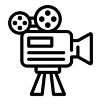 Filmkamera-Symbol, Umrissstil vektor