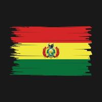 Bolivien-Flagge-Pinsel-Vektor vektor