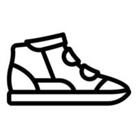 Winter-Sneaker-Symbol, Umrissstil vektor