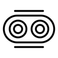 Optiker-Symbol, Umrissstil vektor