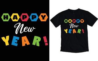 guten rutsch ins neue jahr-typografie-t-shirts vektor