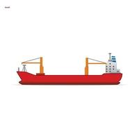 ein Zeichentrickbild eines Containerschiffs auf weißem Hintergrund