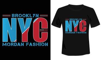 brooklynn nyc mordan mode t-shirt design vektor