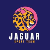 platt design jaguar logotyp mall vektor