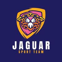 platt design jaguar logotyp mall vektor