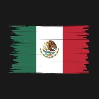 mexico flagga borsta vektor