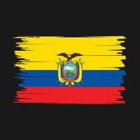 ecuador flagga borsta vektor