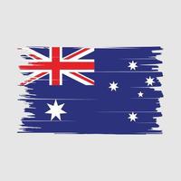 Pinselvektor mit australischer Flagge vektor