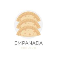 utsökt empanadas vektor illustration logotyp