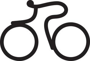 cykel ikon. cykel lopp symbol. cykling lopp platt ikon. cyklist tecken. väg cyklist silhuett. sporter logotyp vektor