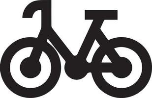 Fahrrad-Symbol. Fahrradrennen-Symbol. Flaches Symbol für Radrennen. Radfahrer Zeichen. Straßenradfahrer-Silhouette. Sport-Logo vektor