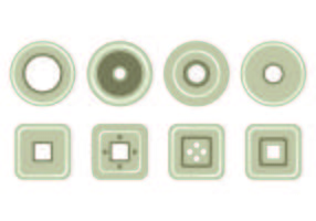 Set of Eyelet Icons vektor