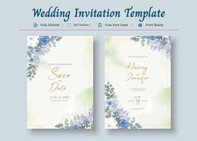 Hochzeitseinladungskartenvorlage, Einladungskartenplakat vektor