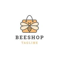 Tier Biene der Shop-Logo-Icon-Design-Vorlage vektor