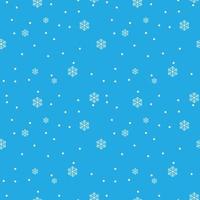 blå sömlös snöflinga mönster vektor
