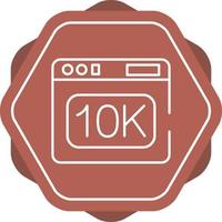 10k vektor ikon