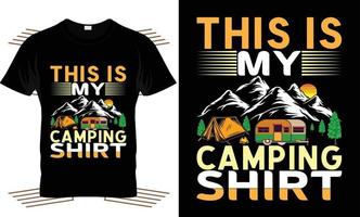 Camping-T-Shirt-Design-Grafiken .eps vektor