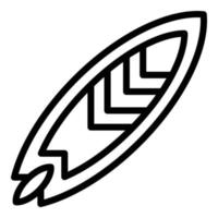 Zier-Sup-Surf-Symbol, Umrissstil vektor