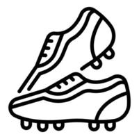 Mann-Fußballschuh-Symbol, Umrissstil vektor