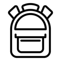 Laptop-Rucksack-Symbol, Umrissstil vektor