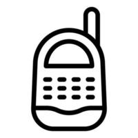 Kommunikationssymbol für Babyphone, Umrissstil vektor