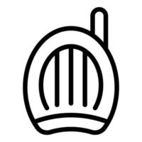 Babyphone-Talkie-Symbol, Umrissstil vektor