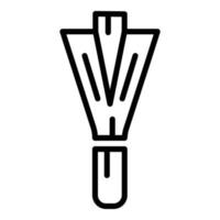 kulinarisches Schnittlauch-Symbol, Umrissstil vektor