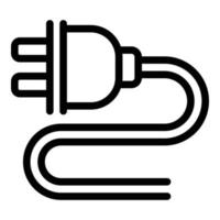 USB-Ladestecker-Symbol, Umrissstil vektor
