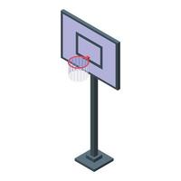 basketboll styrelse ikon, isometrisk stil vektor