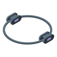 pilates ringa ikon, isometrisk stil vektor