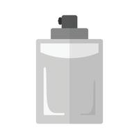 parfym flaska platt gråskale ikon vektor