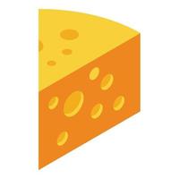 gesunde Käse-Lebensmittel-Ikone, isometrischer Stil vektor