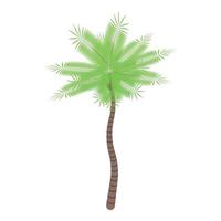 Dschungel-Palmen-Symbol, isometrischer Stil vektor
