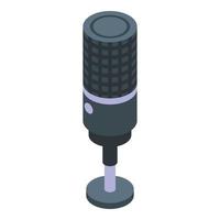 studio mikrofon Spellista ikon, isometrisk stil vektor